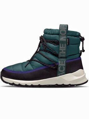 The North Face ThermoBall Lace Up Waterproof Women's Winter Boots US 9 Green